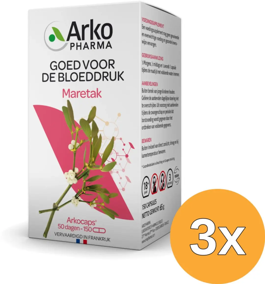 3x Arkocaps Maretak (150 capsules)