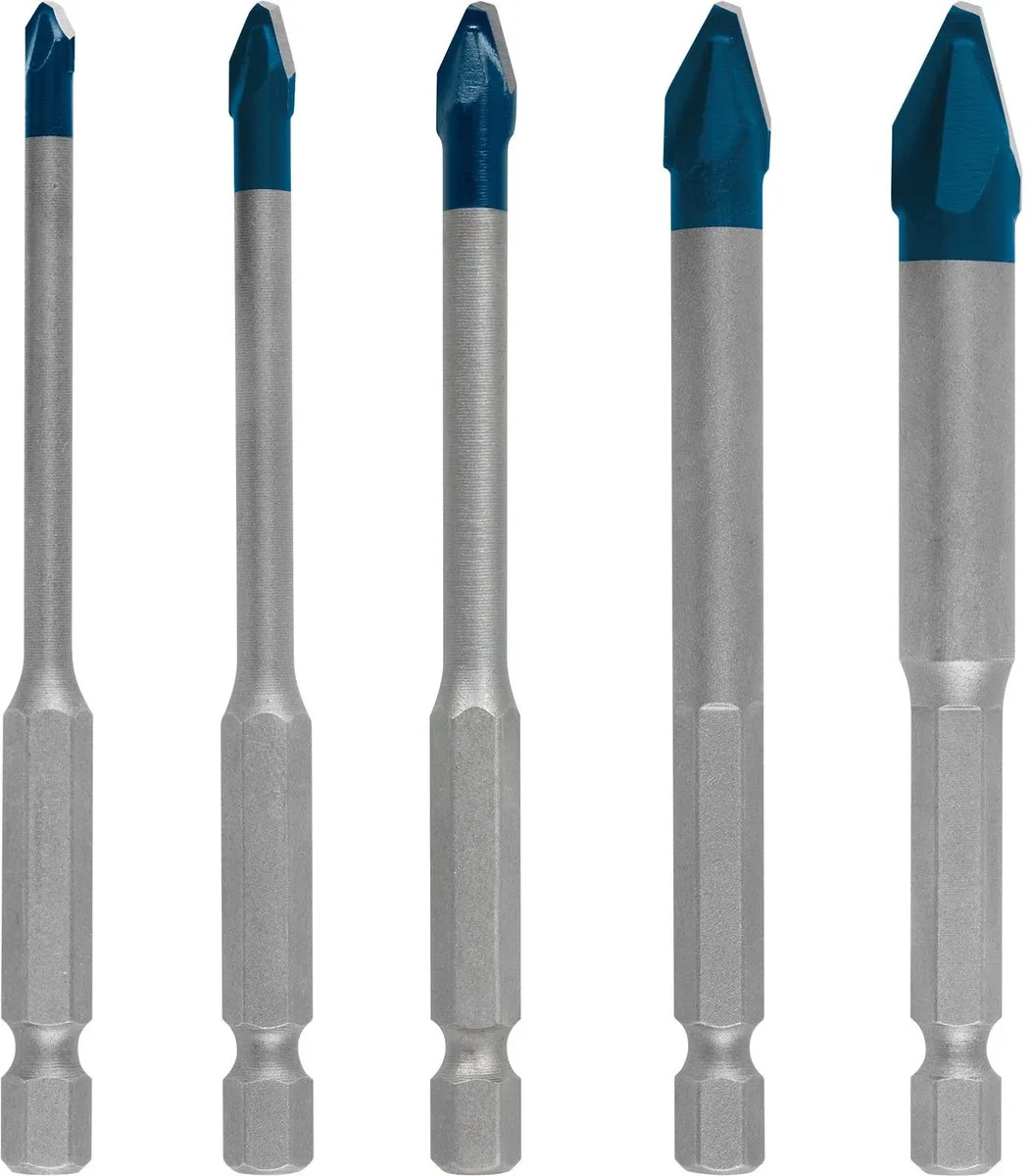 Bosch Professional EXPERT HEX-9 HardCeramic Tegelboorset 5-delig 4-10mm