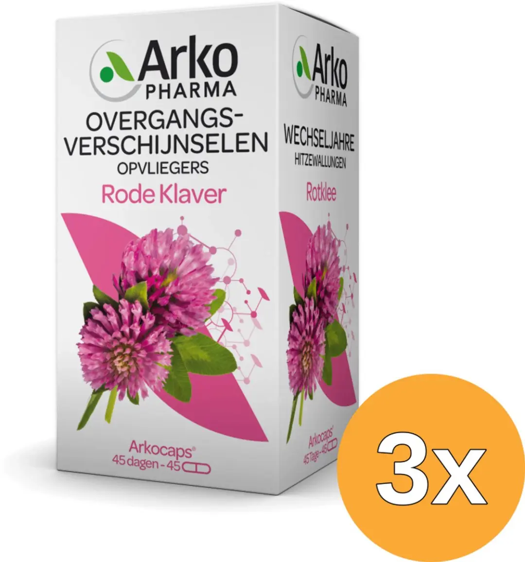 3x Arkocaps Rode klaver (45 capsules)