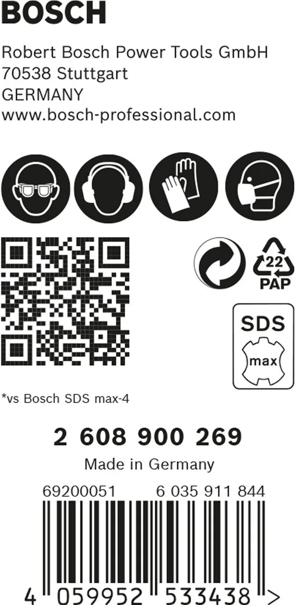 Bosch Professional EXPERT SDS max-8X Hamerboor 25mm - 5 Stuks