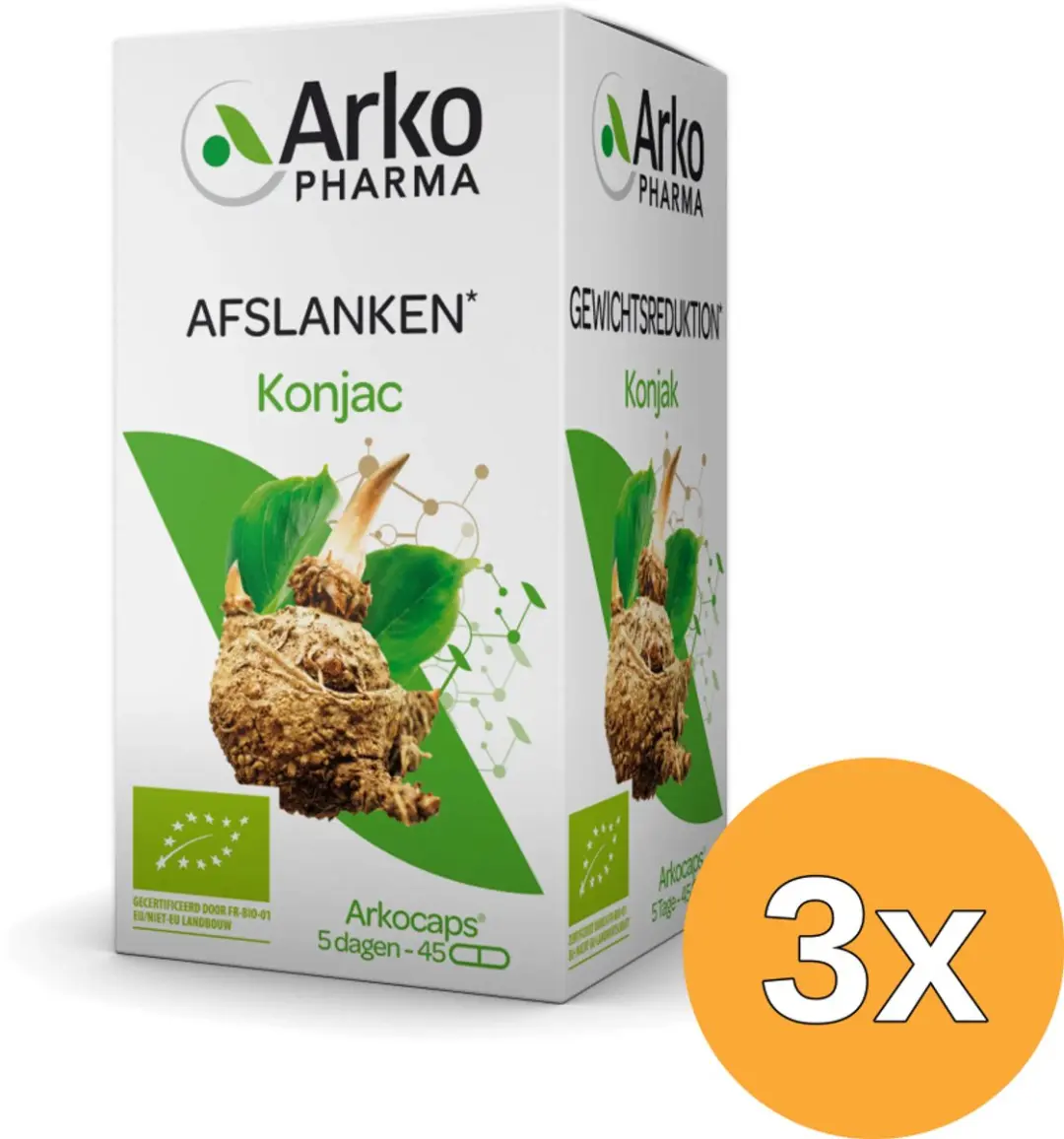 3x Arkocaps Konjac (45 capsules)