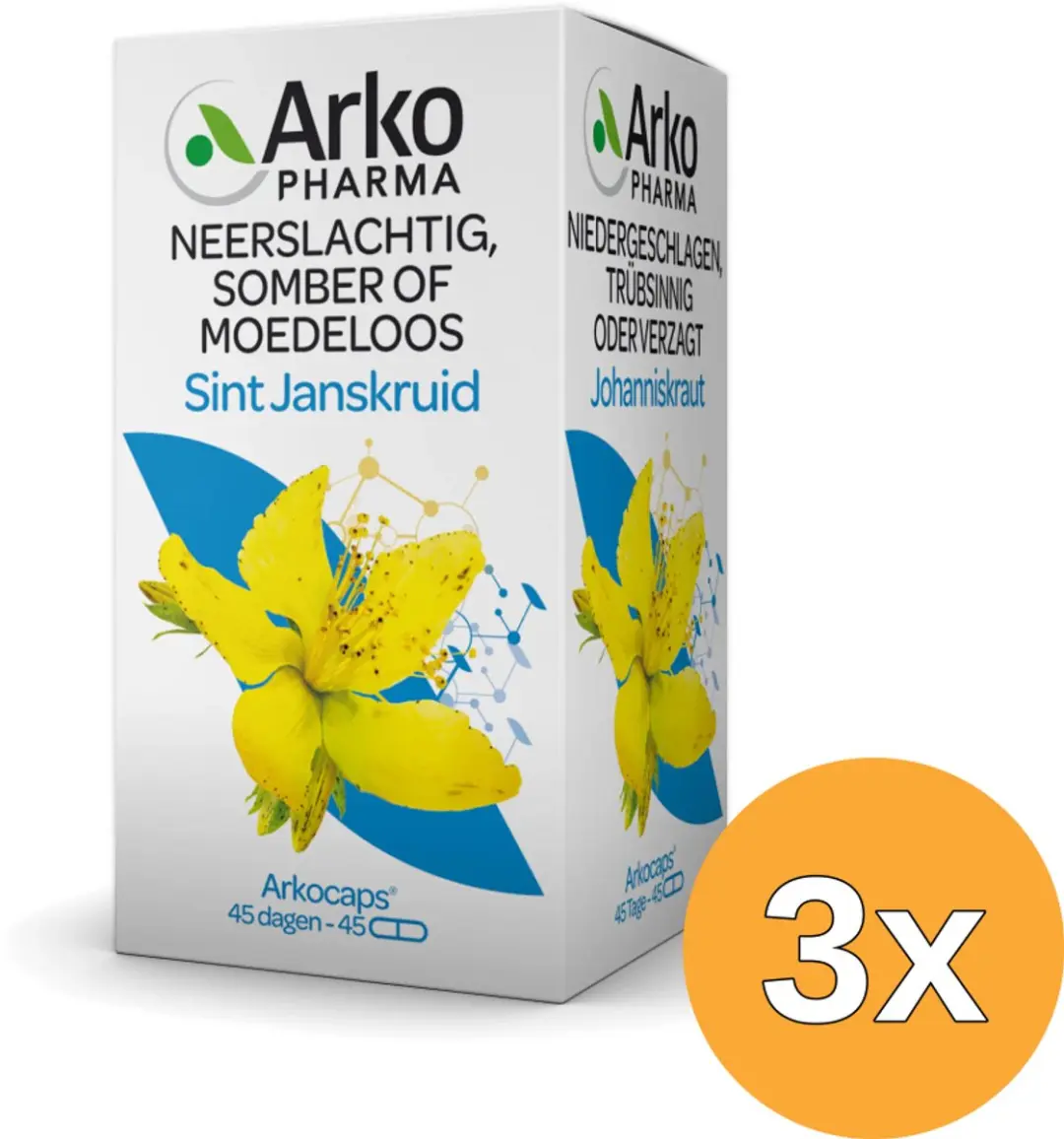 3x Arkocaps Sint Janskruid (45 capsules)