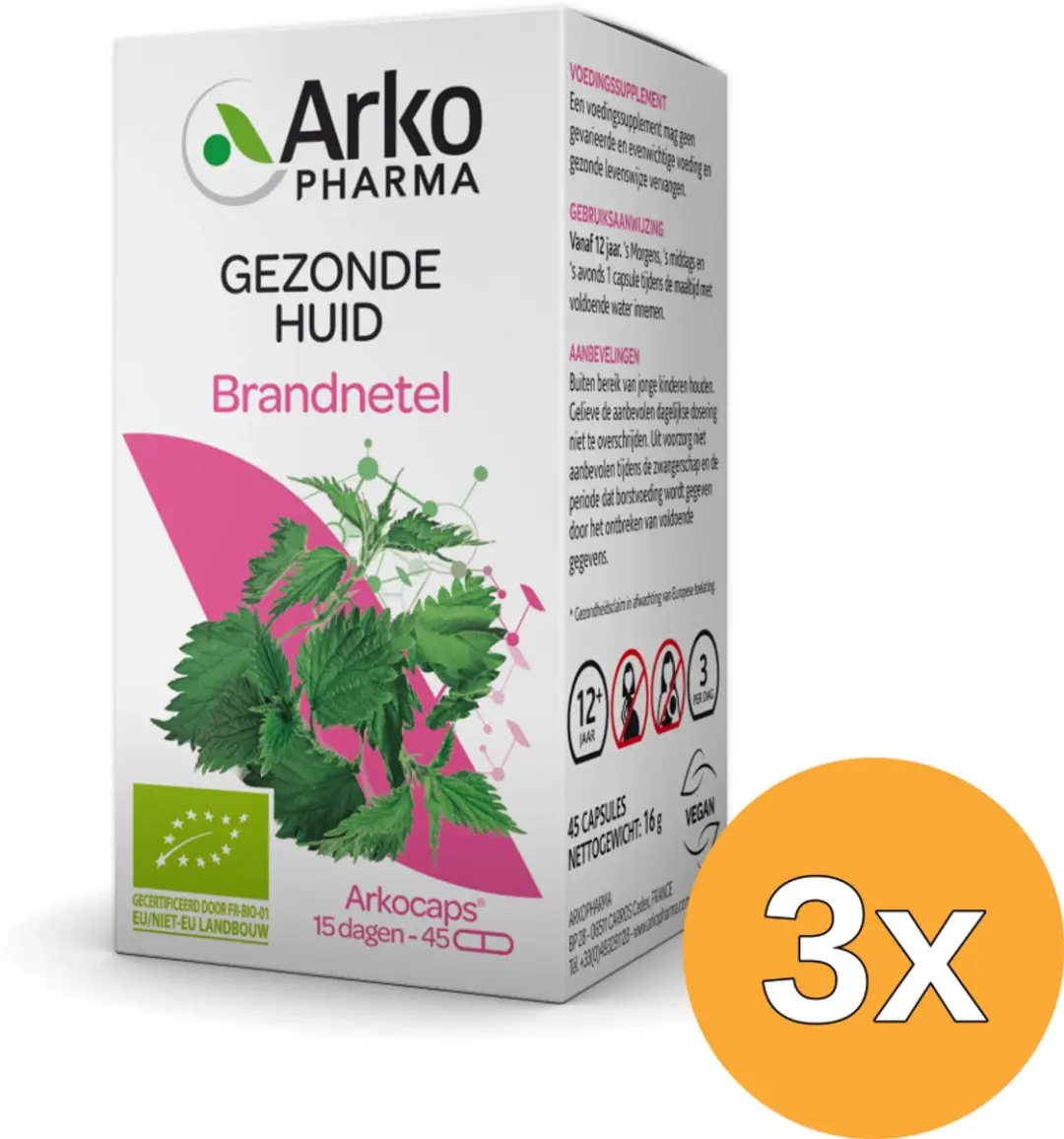 3x Arkocaps Brandnetel (45 capsules)
