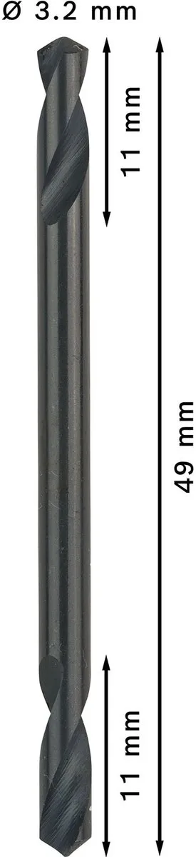 Bosch Professional HSS-G DUBBELBOOR 3.2mm - 10 Stuks - afbeelding 2 van 6