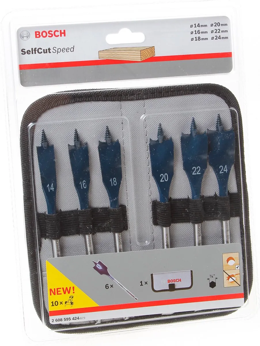 Bosch Professional EXPERT Self Cut Speed Speedboorset 6-delig 14-24mm