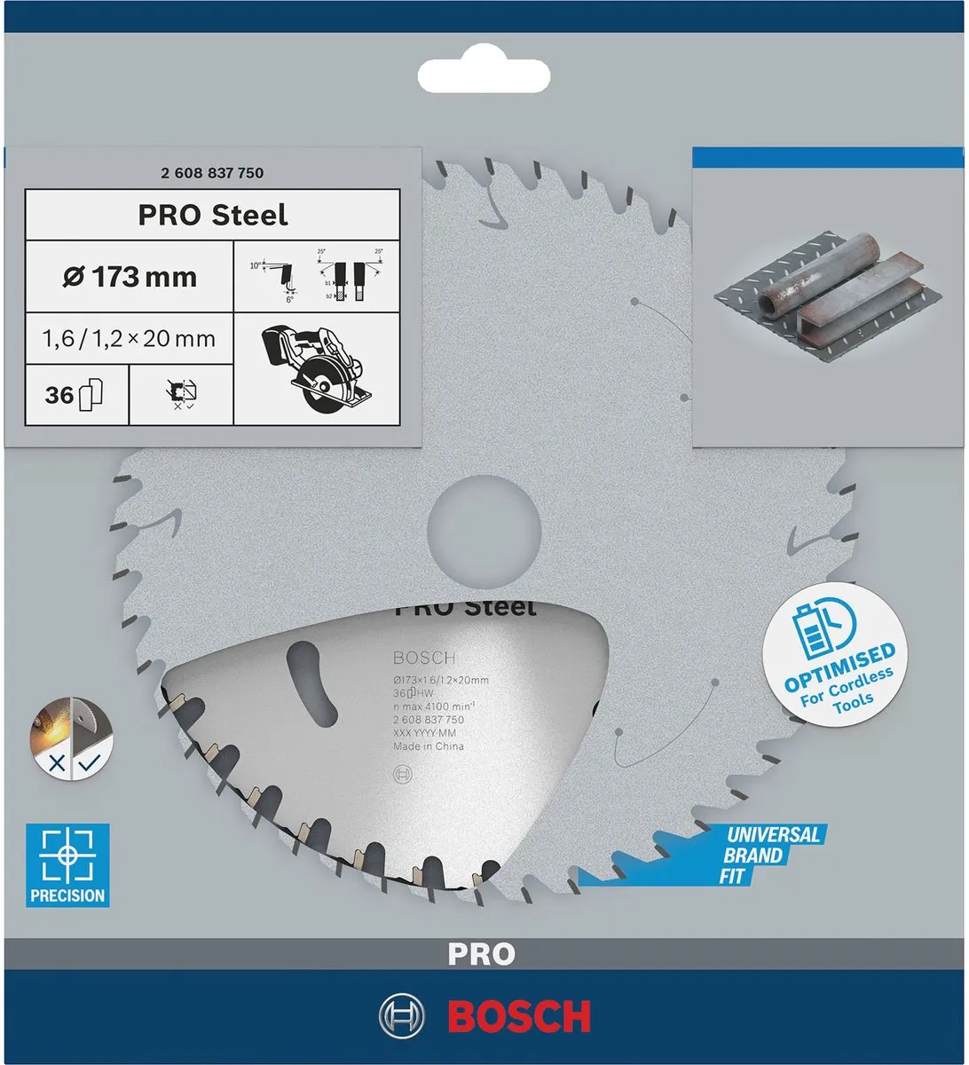 Bosch Professional Steel Accuzaagblad 173x1,6x20mm