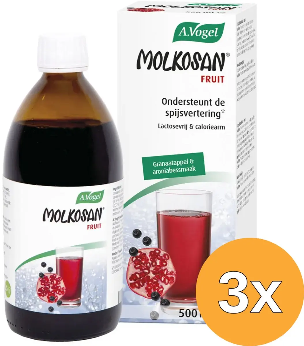 3x A.Vogel Molkosan fruit (500 ml)