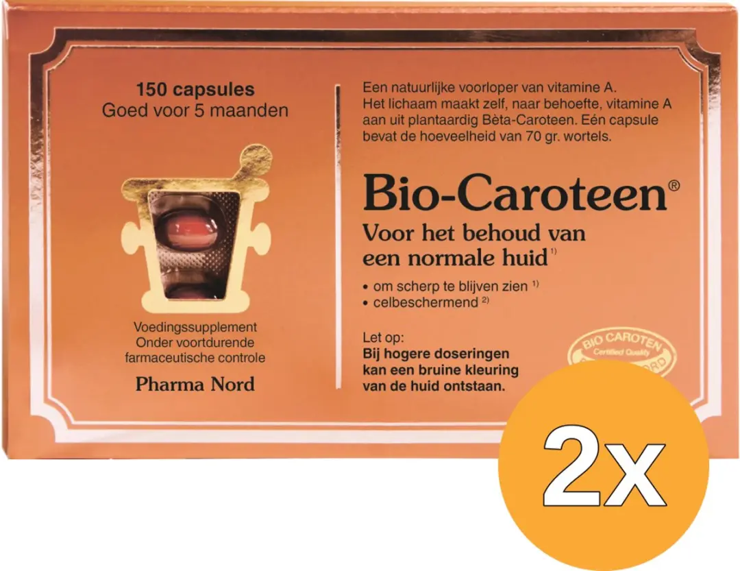 2x Pharma Nord Bio Caroteen (150 capsules)