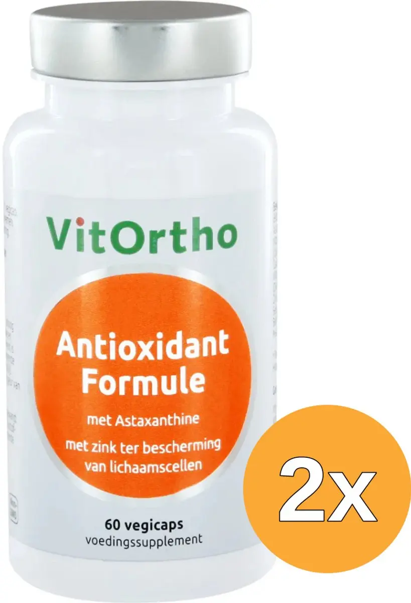 2x Vitortho Antioxidform Voorheen Antioxidant Formule (60 vega capsules)