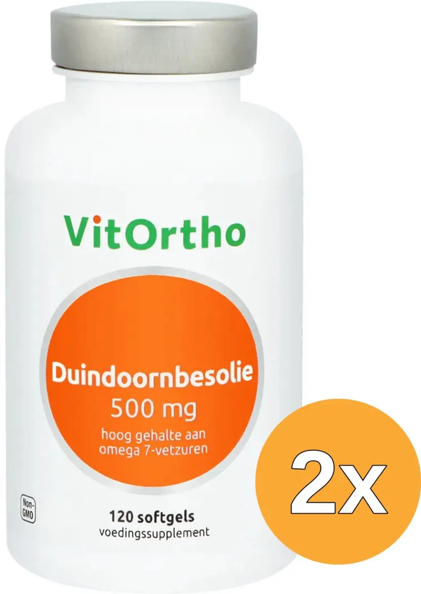 2x VitOrtho Duindoornbesolie (120 softgels)