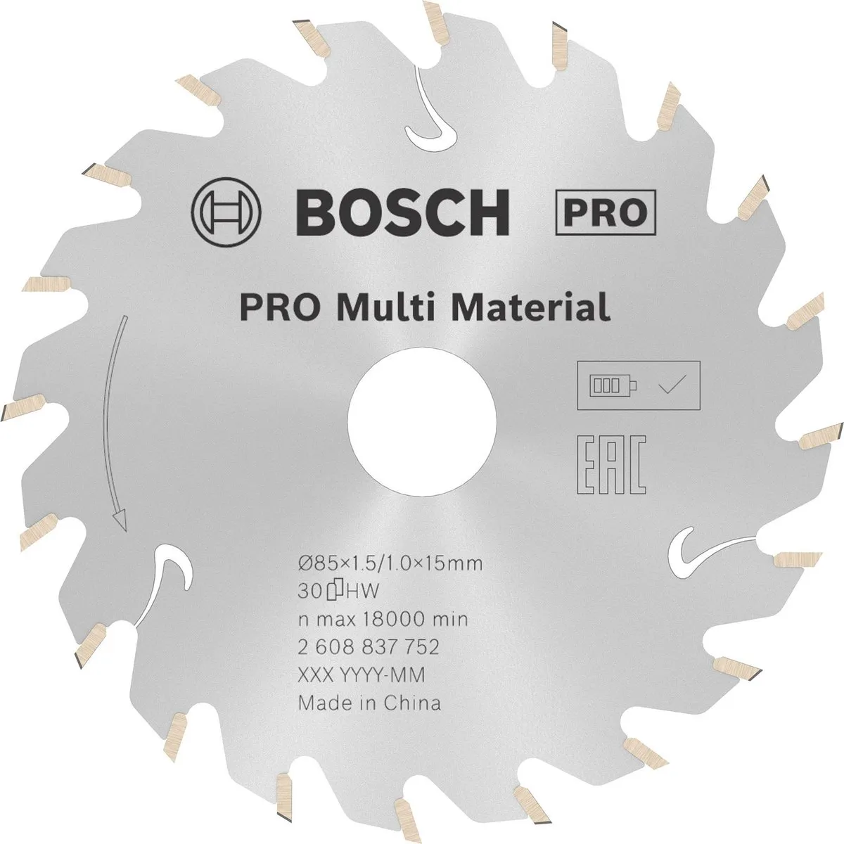 Bosch Professional Multi Material Accuzaagblad 85x1,5mm Metaal