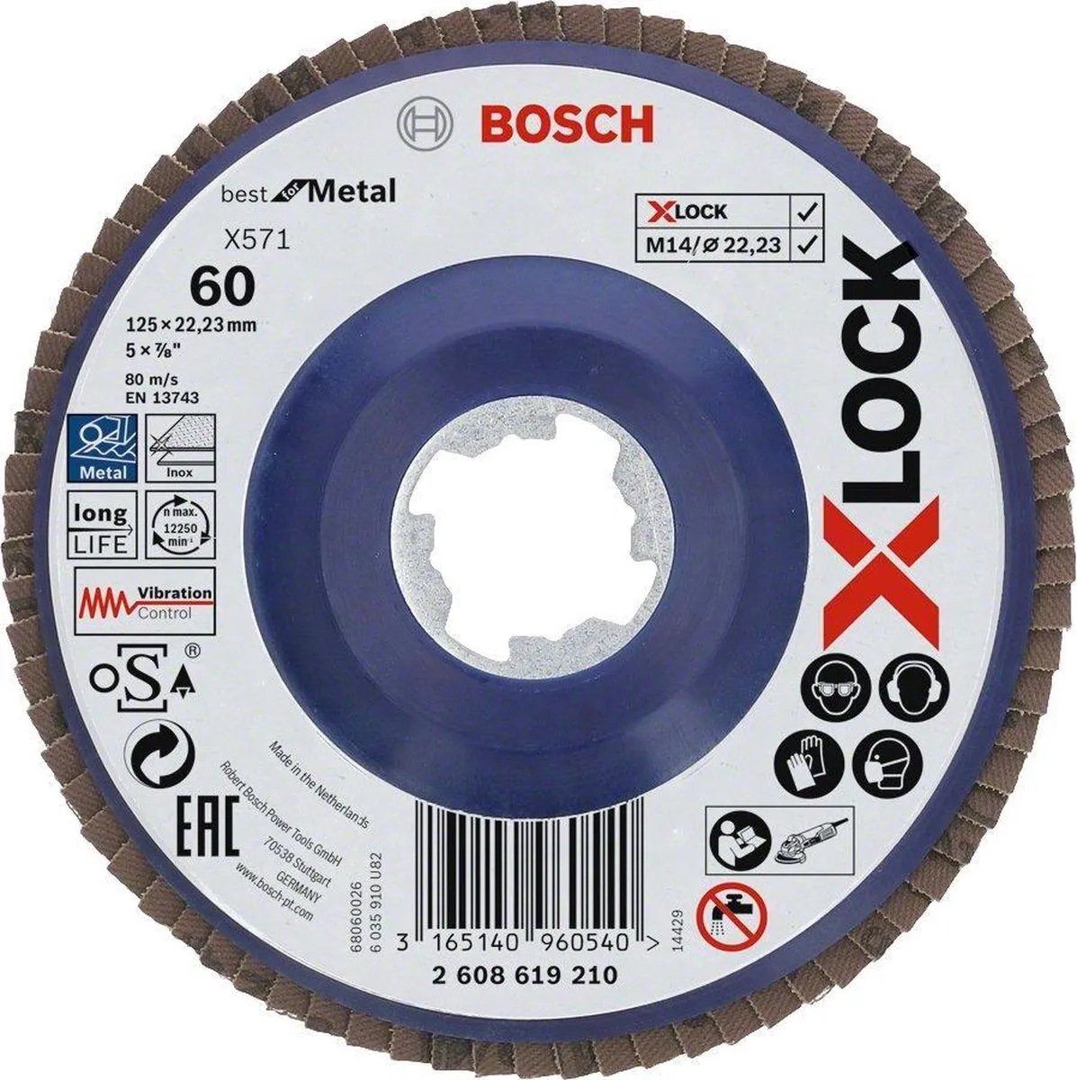 Bosch Professional Lamellenschijf Xlock 125mm