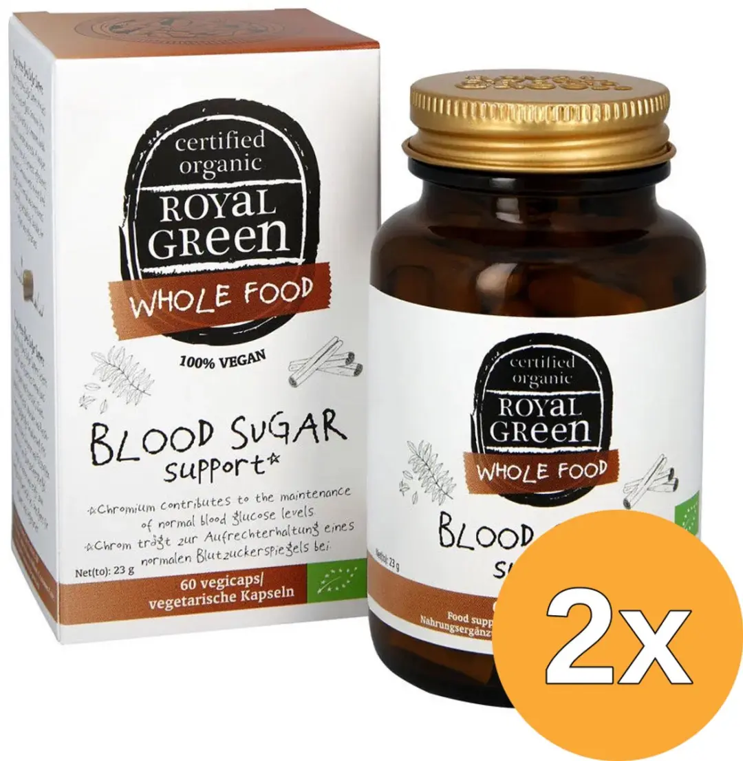 2x Royal Green Blood Sugar Support Bio (60 vega capsules)