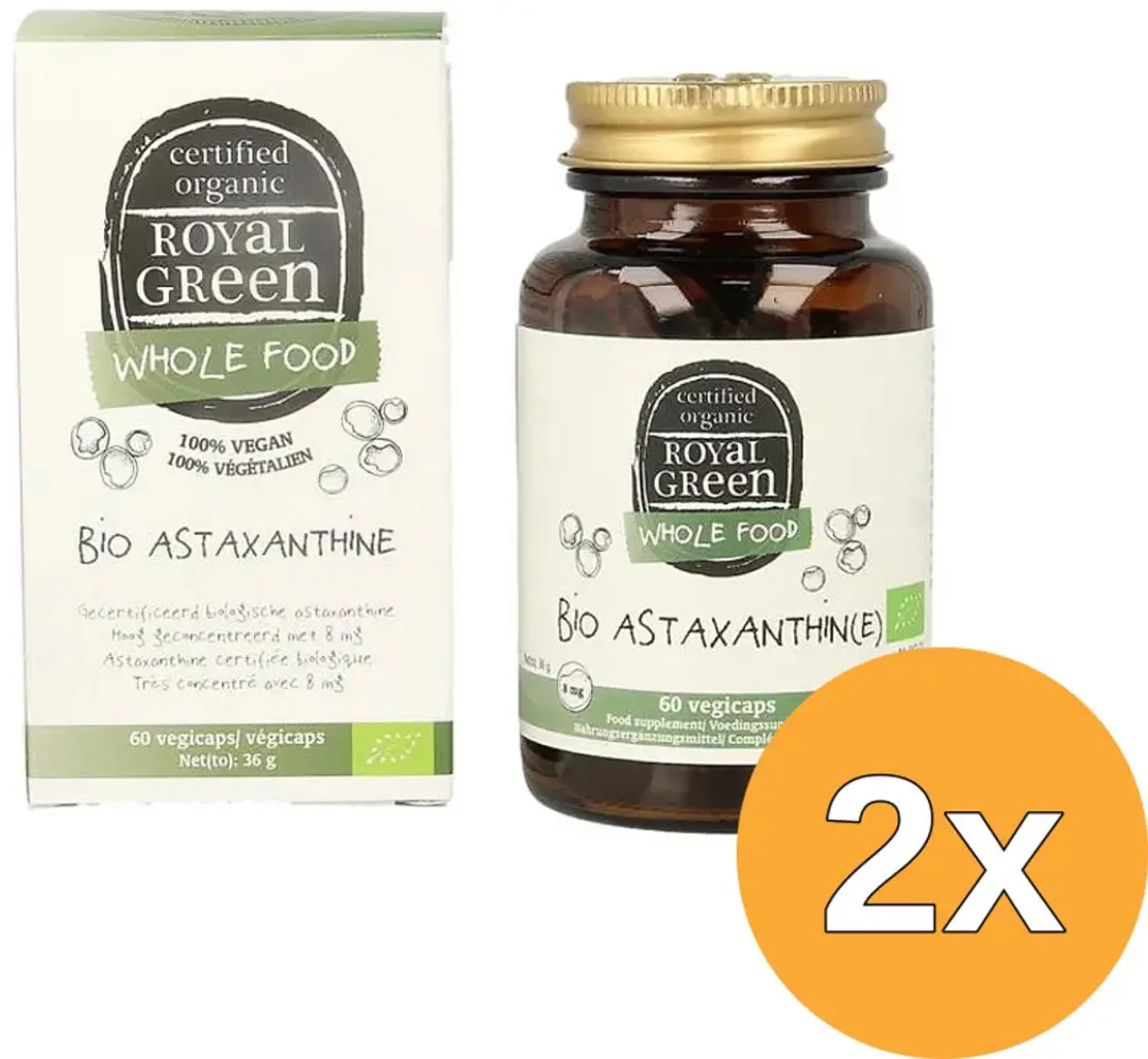 2x Royal Green Astaxanthine Bio (60 vega capsules)