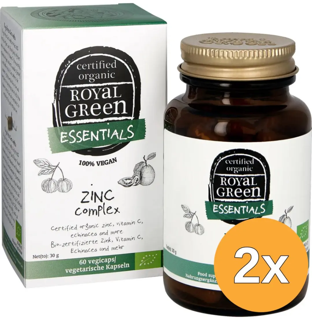 2x Royal Green Zinc complex (60 vega capsules)