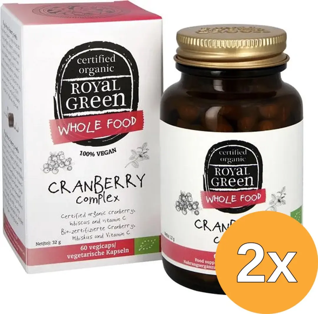 2x Royal Green Cranberry Complex (60 vega capsules)
