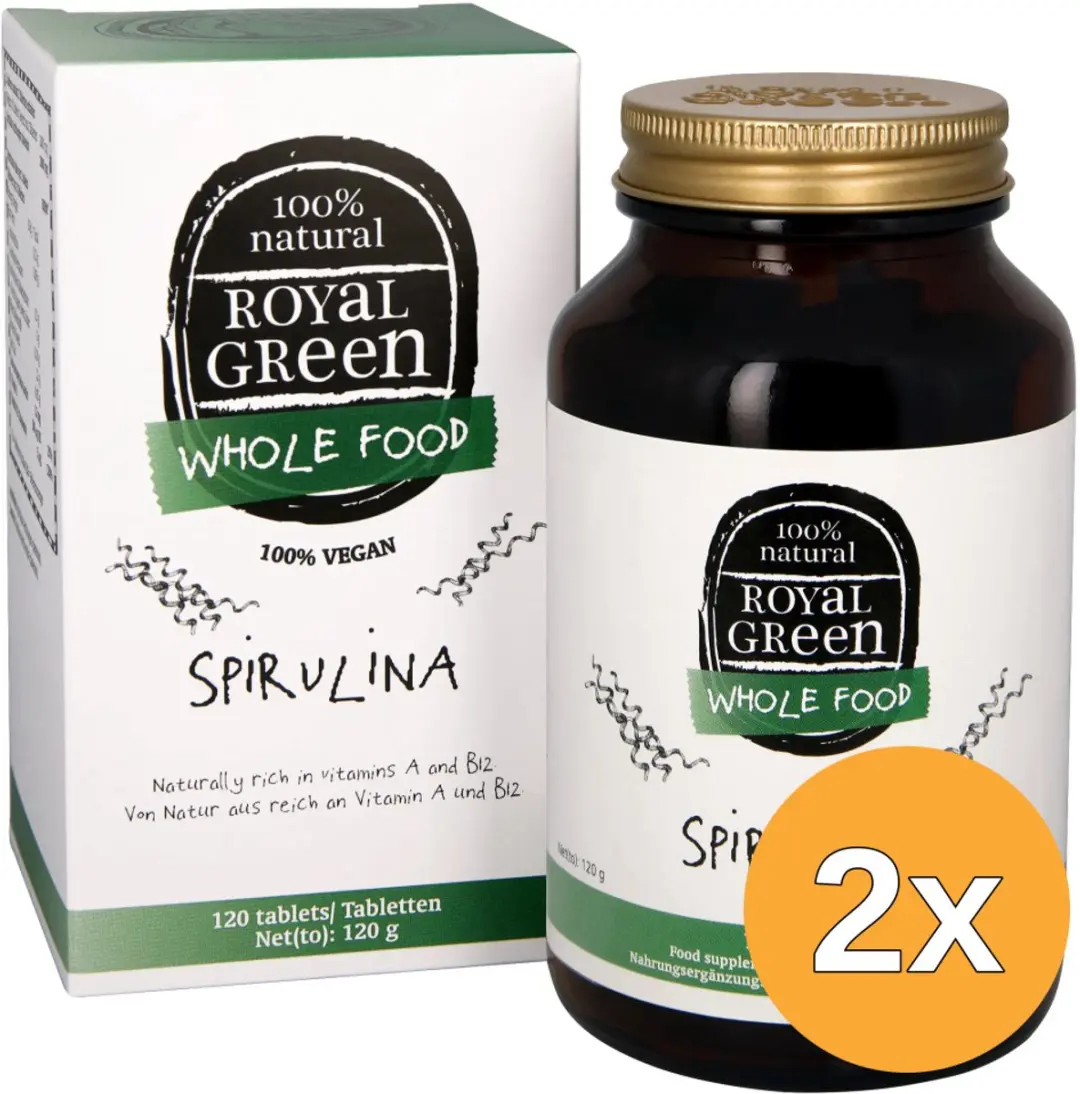 2x Royal Green Spirulina (120 tabletten)