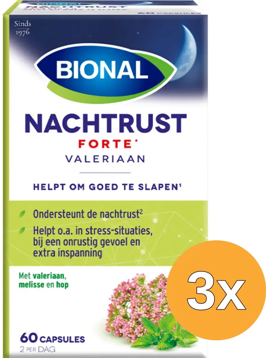 3x Bional Nachtrust Extra Sterk (60 capsules)