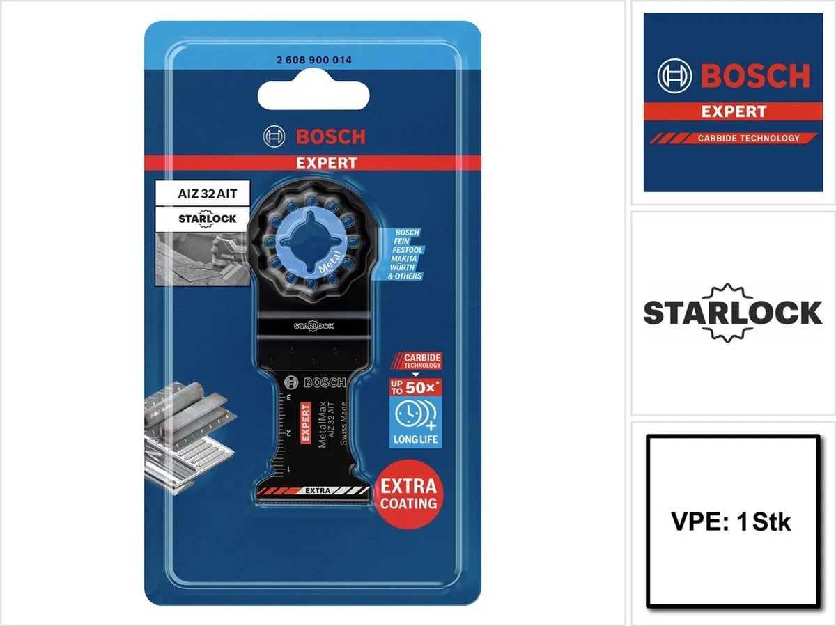 Bosch Professional EXPERT Starlock AIZ 32 AIT Zaagblad Metaal 32x40mm - afbeelding 6 van 6