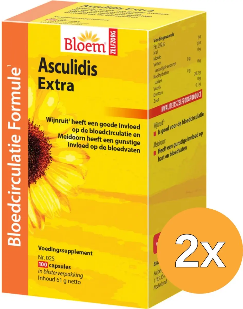 2x Bloem Asculidis (100 capsules)