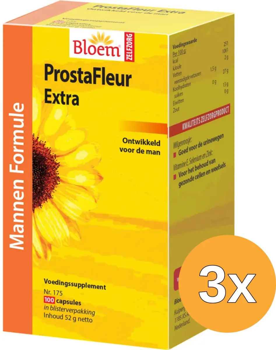 3x Bloem Prostafleur (100 capsules)