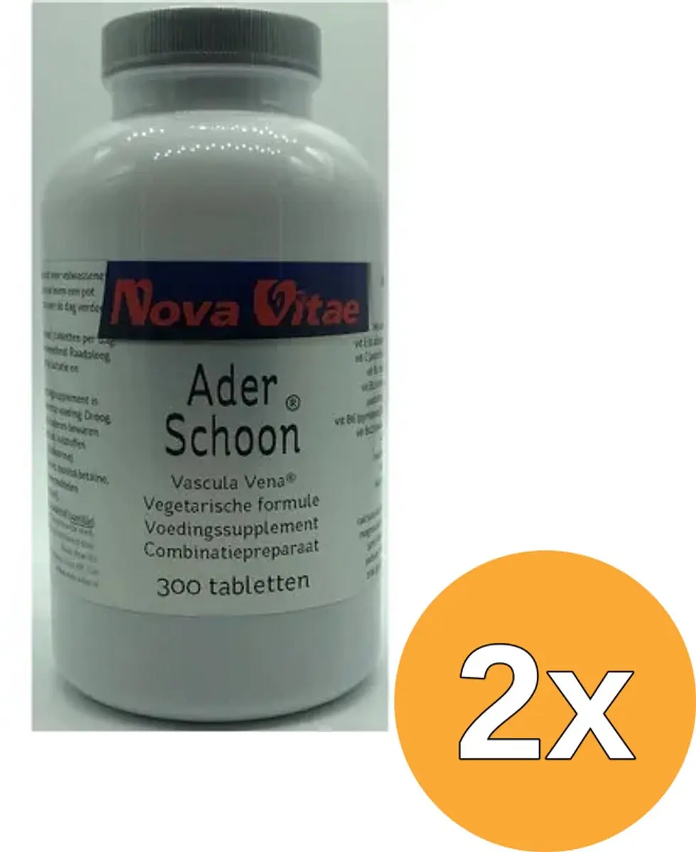 2x Nova Vitae Aderschoon (300 tabletten)