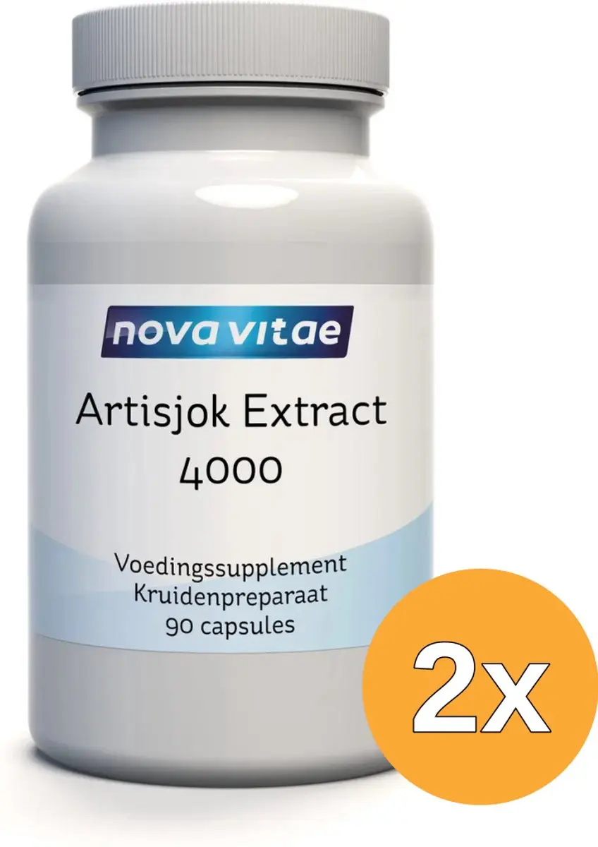 2x Nova Vitae Artisjok Extract 4000 (90 capsules)