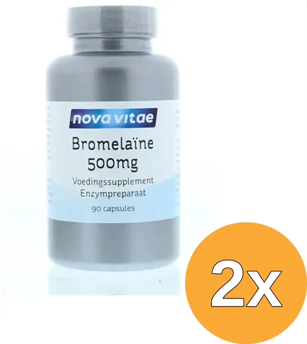 2x Nova Vitae Bromelaine 500 Mg (90 capsules)