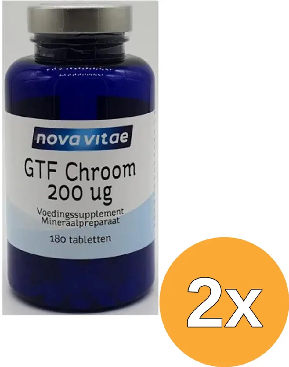 2x Nova Vitae Gtf Chroom (180 Tabletten)