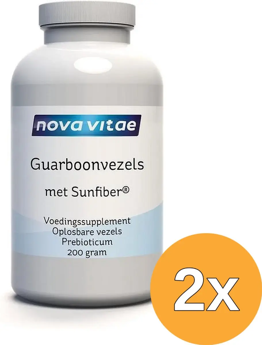 2x Nova Vitae Guarboonvezels Sunfiber (200 gr)