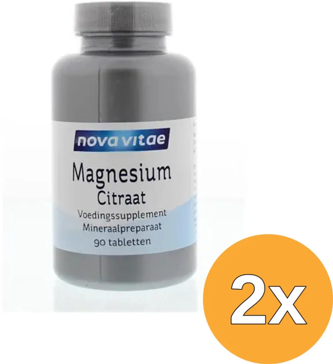2x Nova Vitae Magnesium citraat (90 tabletten)