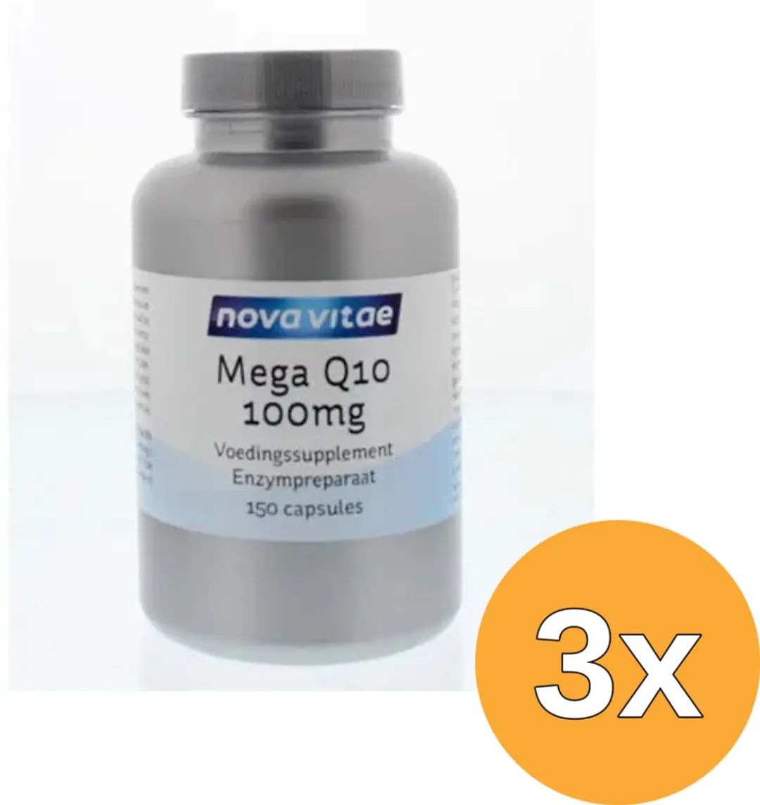 3x Nova Vitae Mega Q10 100 mg (150 capsules)