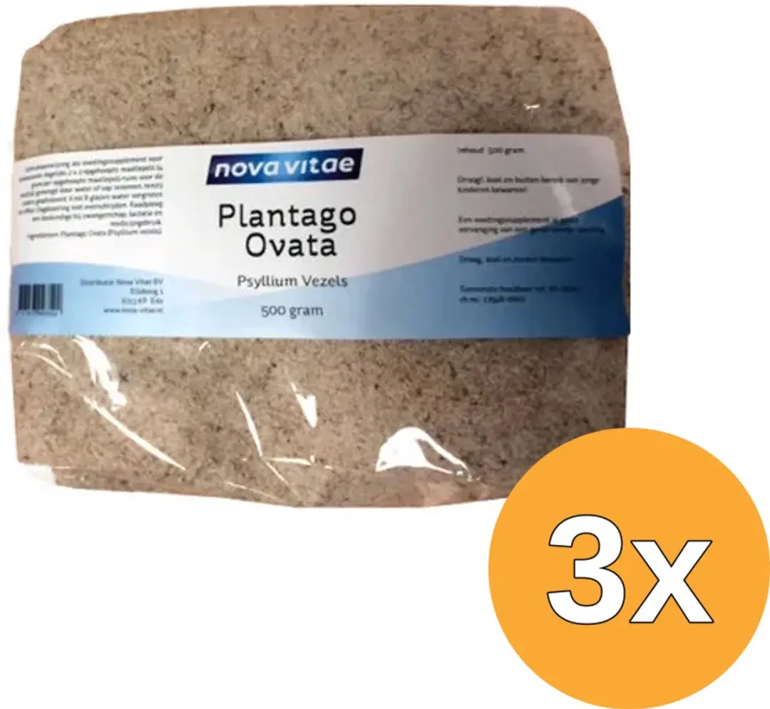 3x Nova Vitae Plantago psyllium (500 gr)