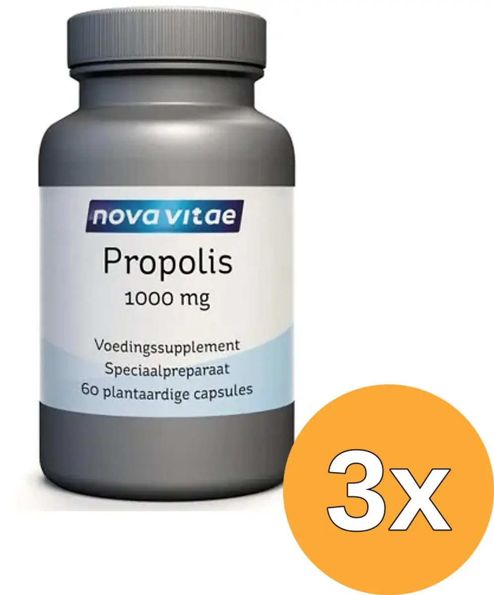 3x Nova Vitae Propolis Extract 1000 Mg (60 capsules)