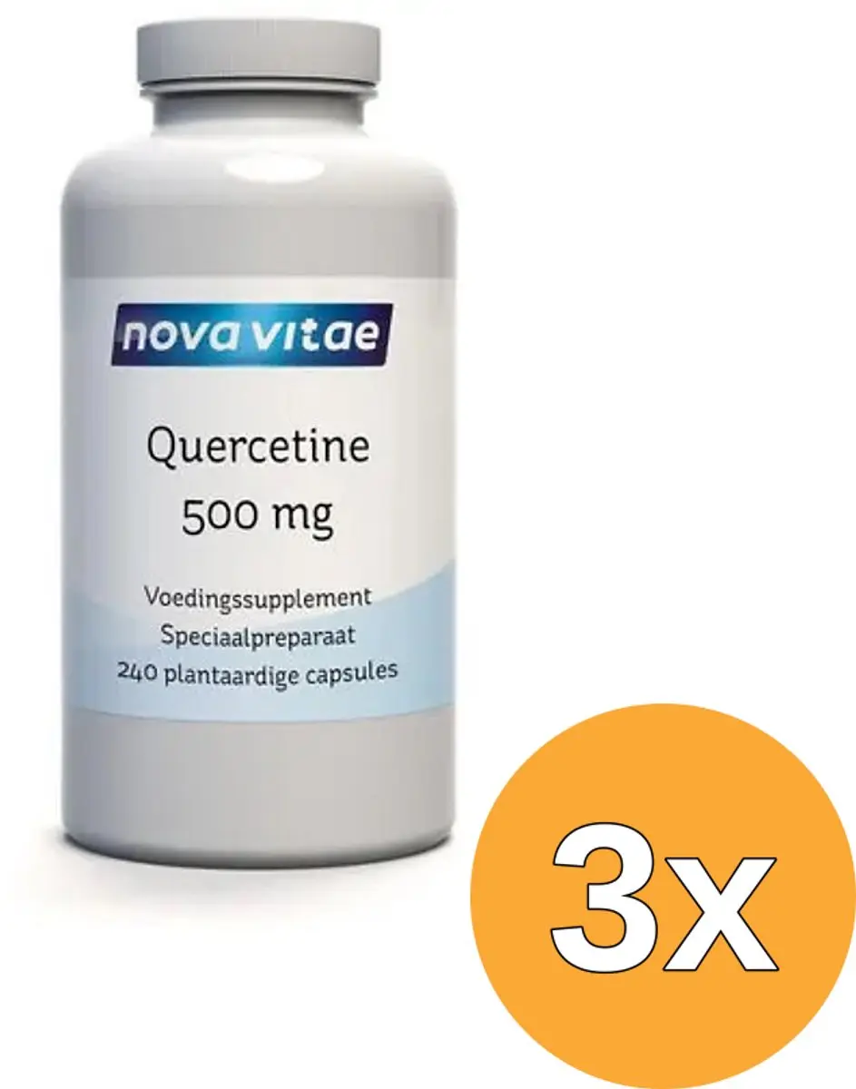 3x Nova Vitae Quercetine 500 Mg (240 vega capsules)