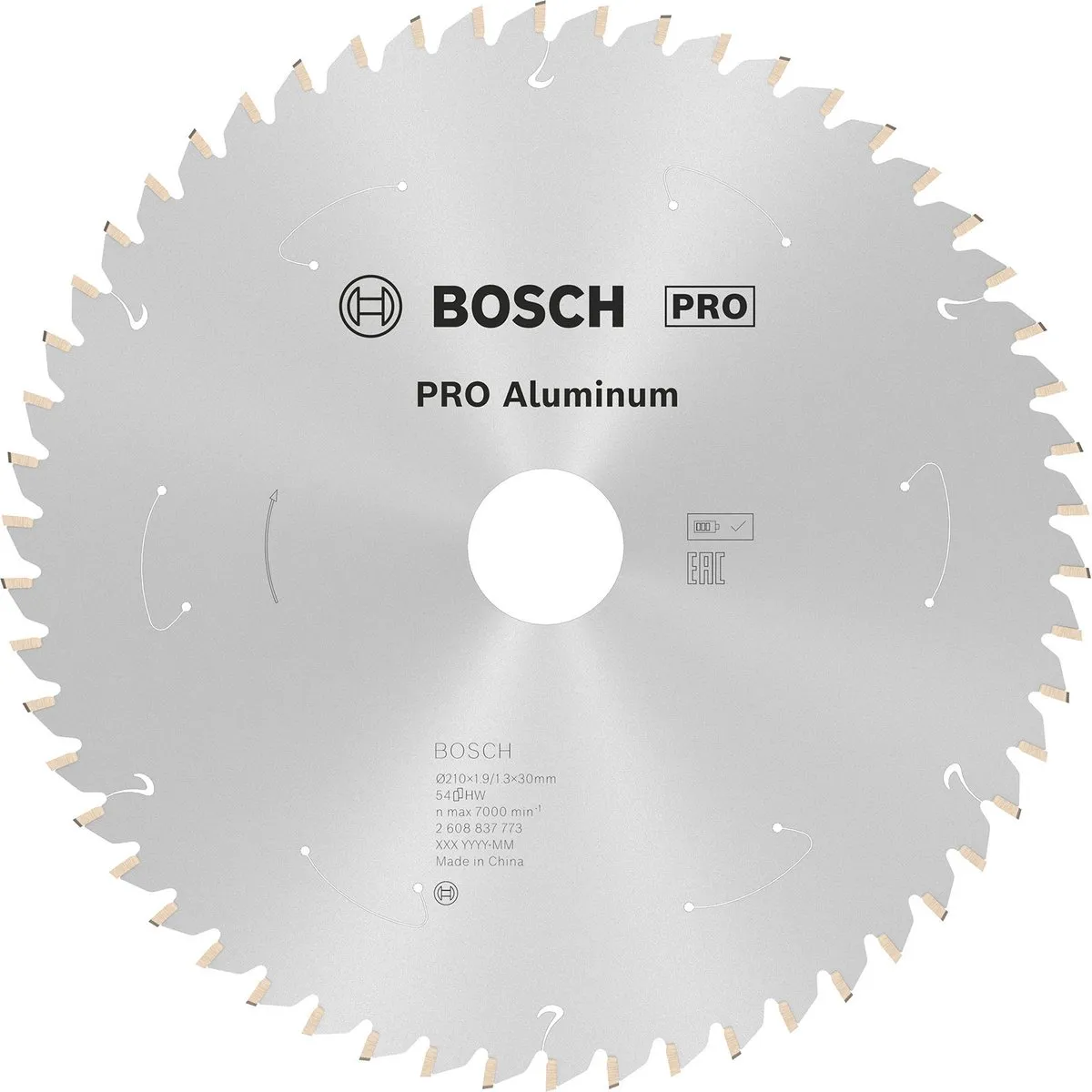Bosch Professional 2608837773 Cirkelzaagblad 210mm - 54T - Aluminium - afbeelding 5 van 6