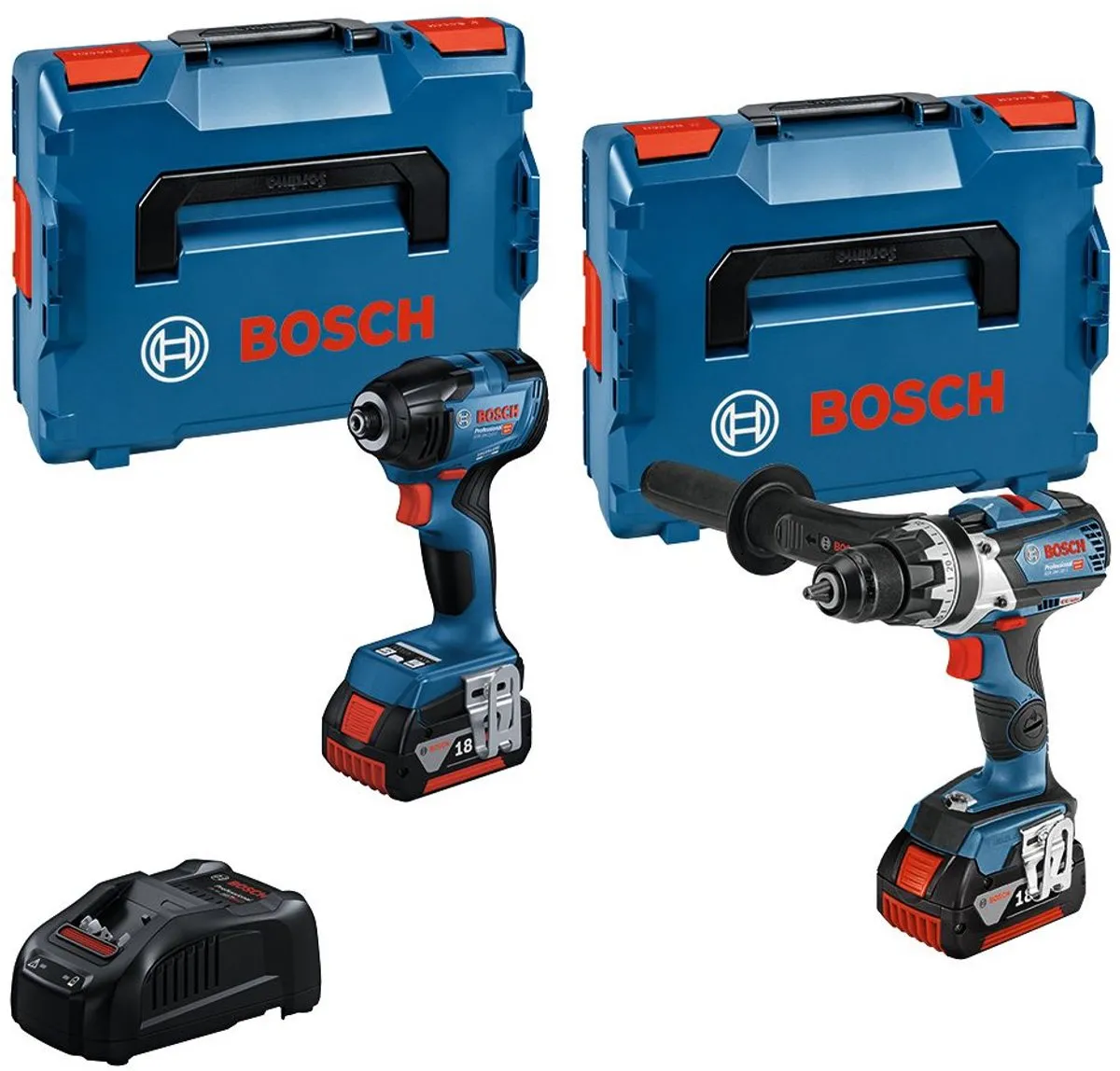 Bosch Professional GSR 18V-110C + GDR 18V-210C Combiset 2-delig