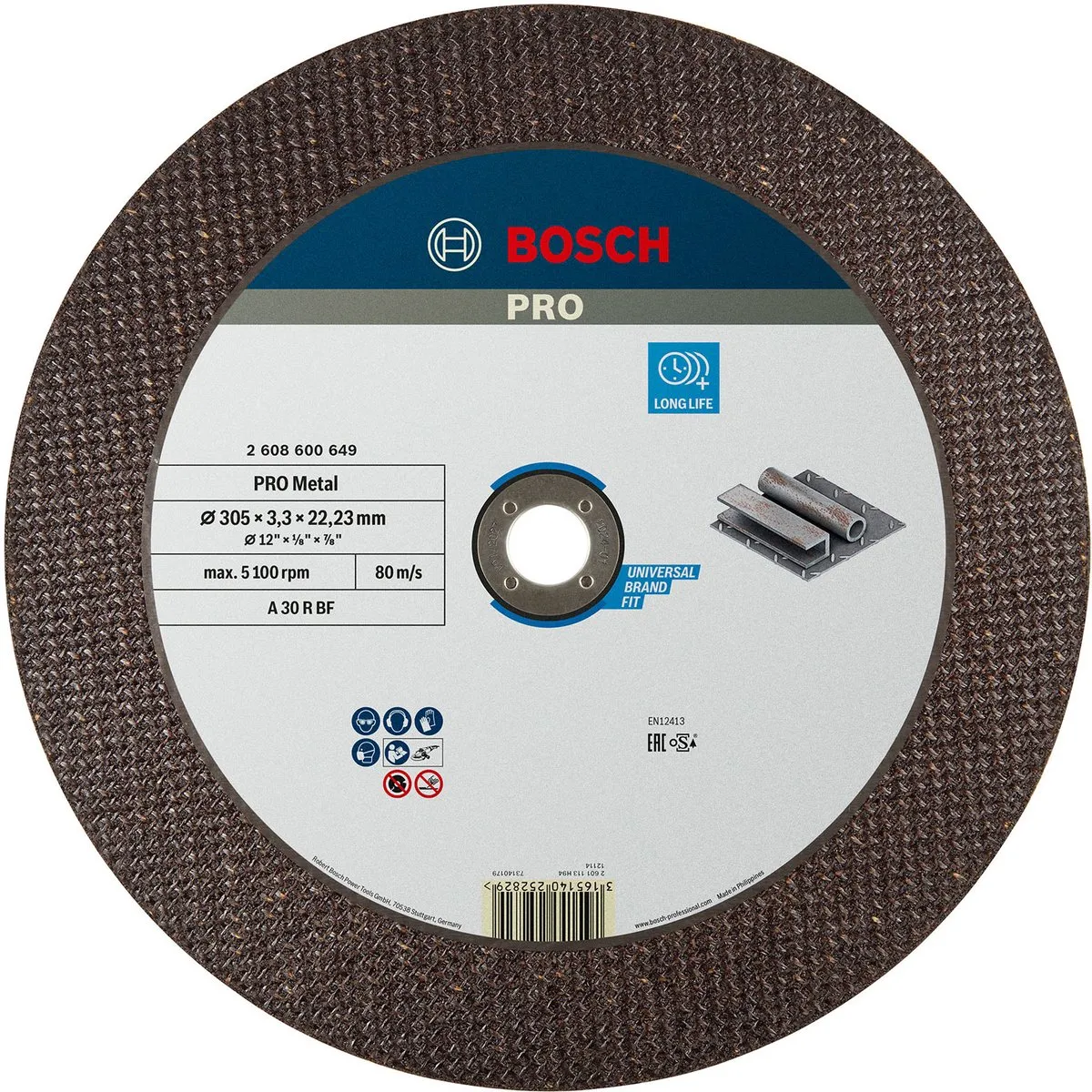 Bosch Professional DSS Recht Metaal Slijpschijf 300x3,2mm - afbeelding 6 van 6