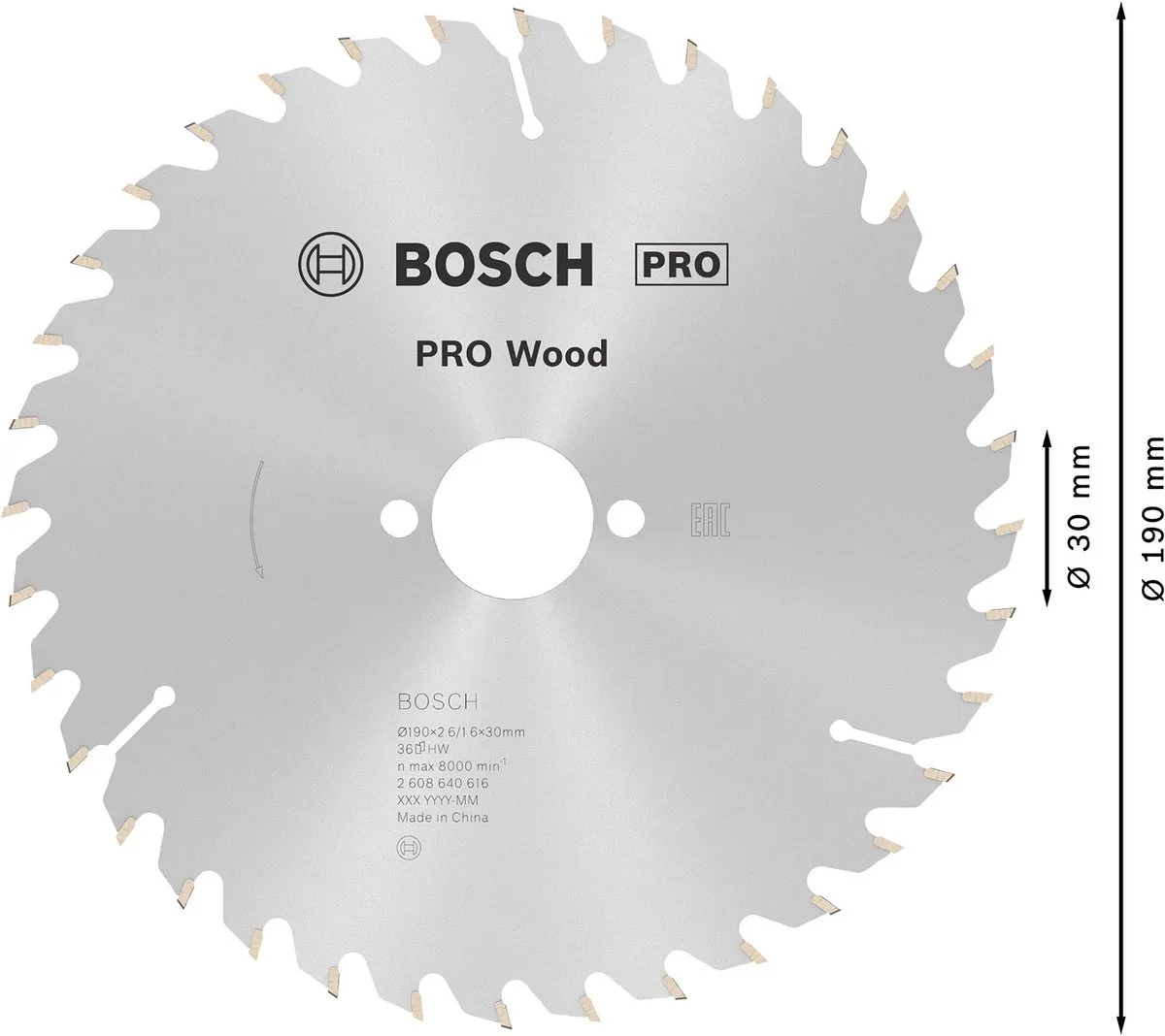 Bosch Professional Cirkelzaagblad Optiline 190mm Metaal - 36T
