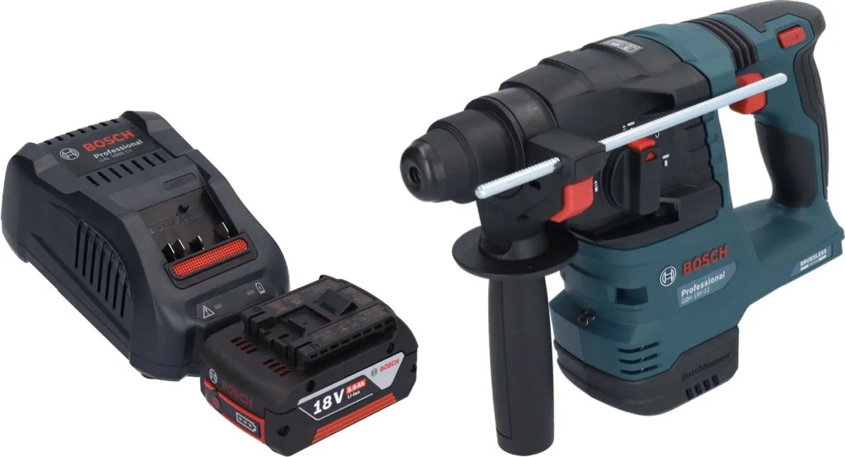 Bosch Professional GBH 18V-22 Accuklopboormachine - 1,9J SDS Plus - 1x 5,0Ah
