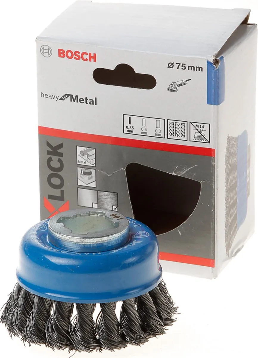 Bosch Professional X-Lock Komstaalborstel 0,3x75mm - Staal