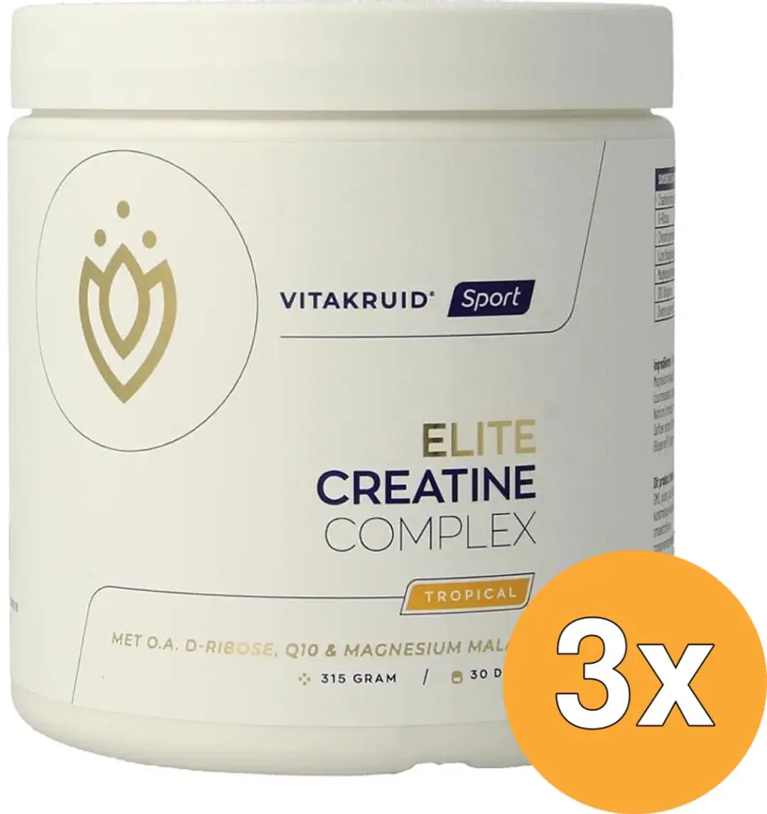 3x Vitakruid Elite Creatine Monohydraat Complex