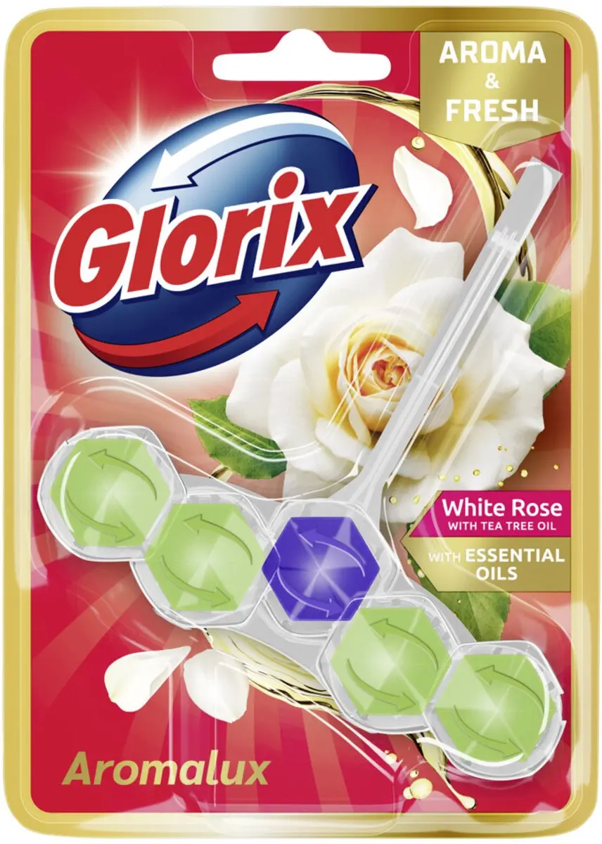 Glorix Toiletblok Aroma & Fresh White Rose