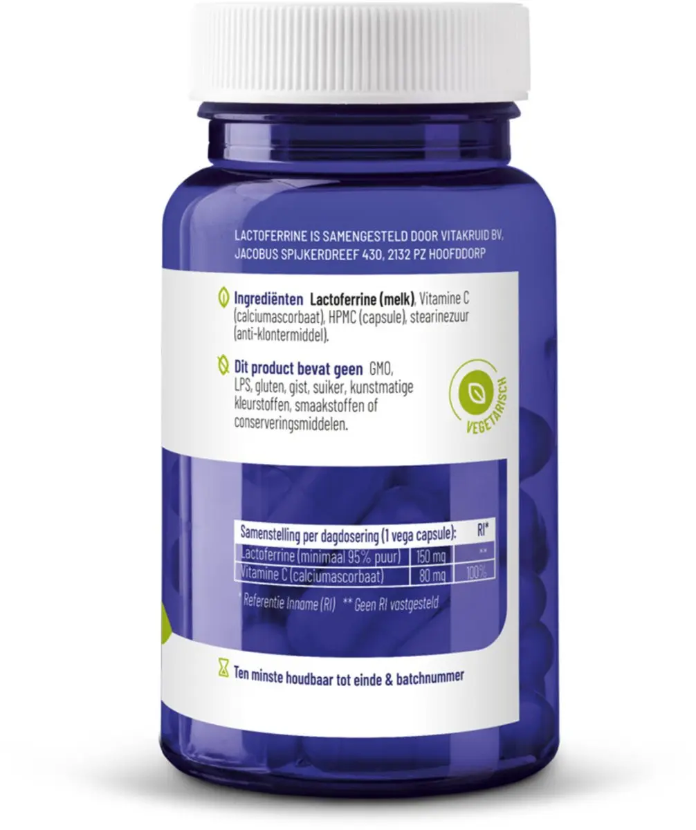 Vitakruid Lactoferrine 150mg - 120 Vegacapsules