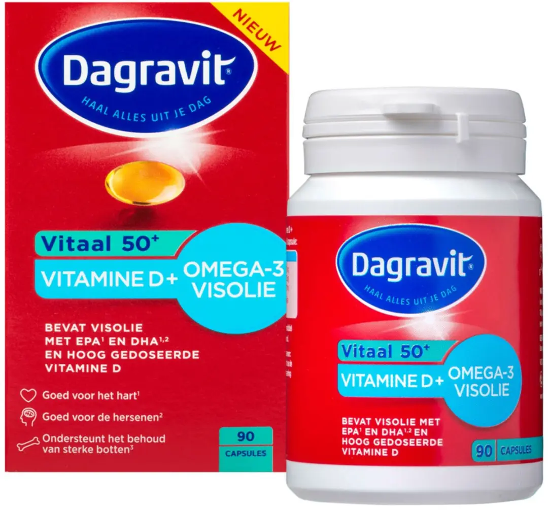 Dagravit Vitaal 50+ Vitamine D & Omega-3 Visolie