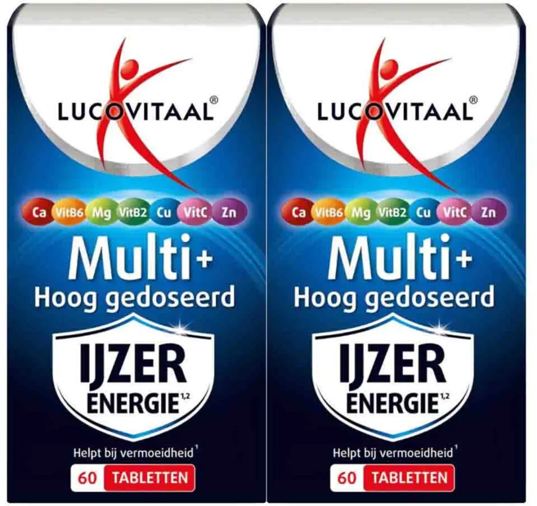 Lucovitaal Multi IJzer Energie 120 tabletten - 2x60