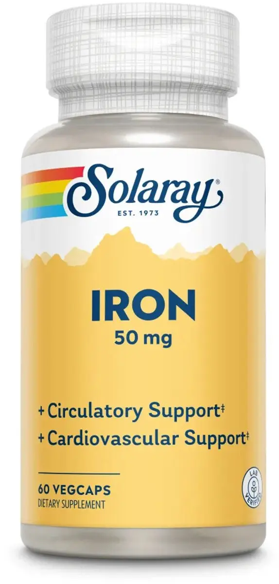 Solaray IJzer 50mg - 120 Capsules