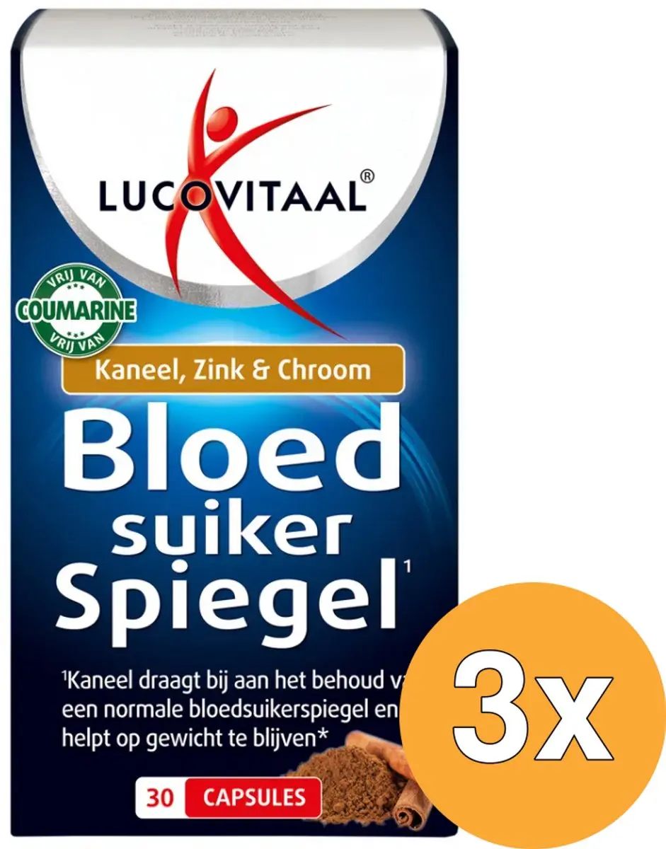 3x Lucovitaal Bloedsuikerspiegel (30 capsules)