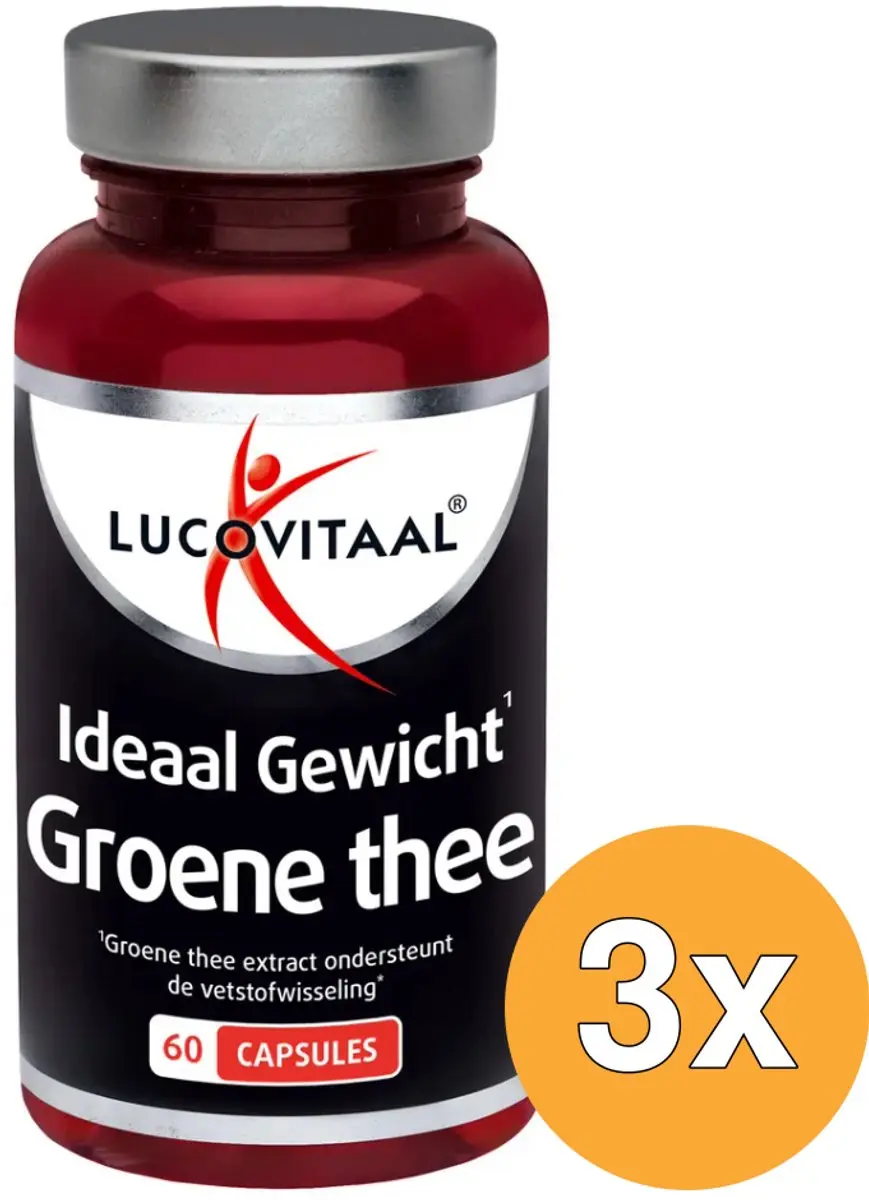 3x Lucovitaal Ideaal Gewicht Groene Thee (60 capsules)