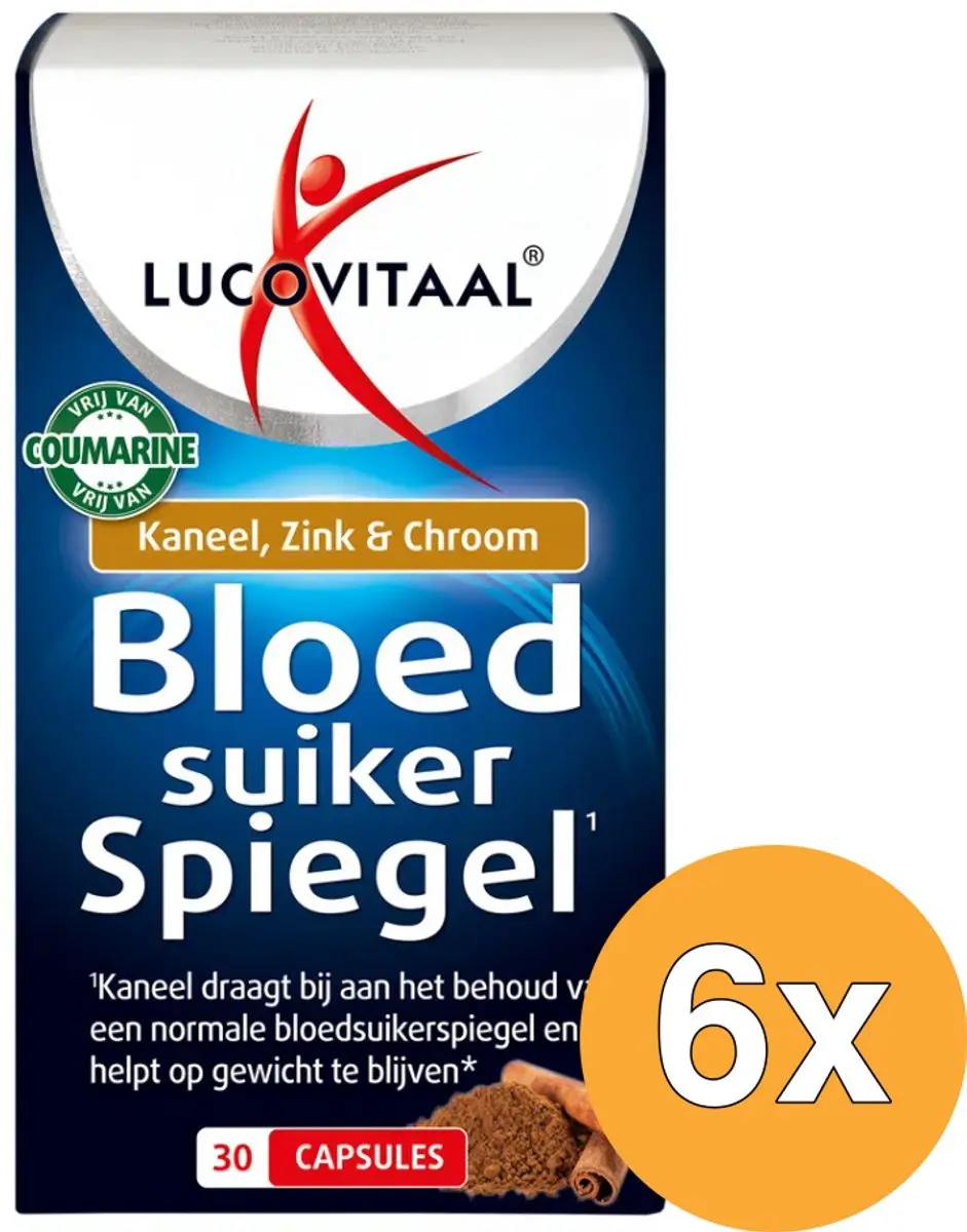 6x Lucovitaal Bloedsuikerspiegel (30 capsules)